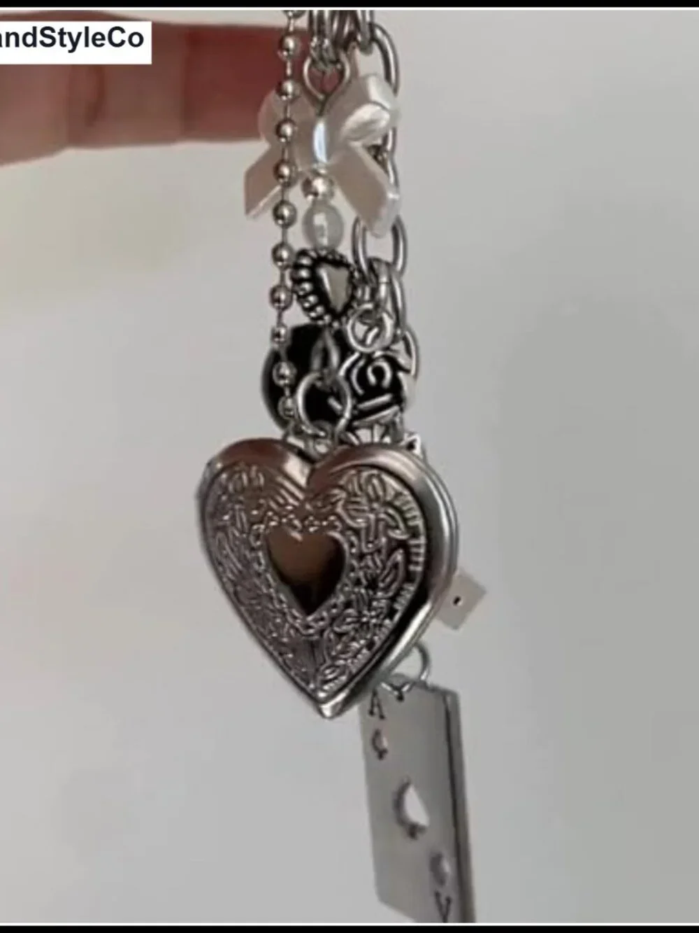 Y2K Bag Charm Keychain Alloy Acrylic Purse Accessory